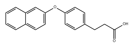 Benzenepropanoic acid, 4-(2-naphthalenyloxy)- Structural