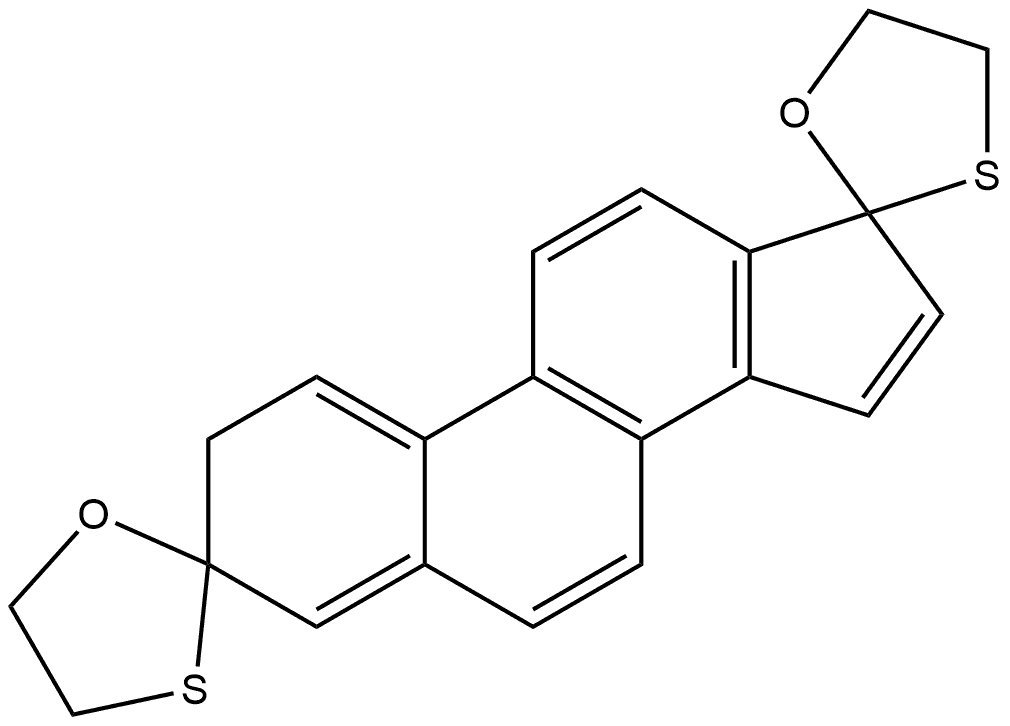Dispiro[1,3-oxathiolane-2,3'-[3H]cyclopenta[a]phenanthrene-17'(2'H),2''-[1,3]oxathiolane] (8CI,9CI) Structural