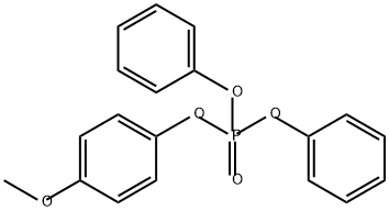 Phosphoric acid, 4-methoxyphenyl diphenyl ester Structural