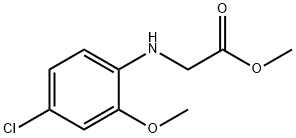 Glycine, N-(4-chloro-2-methoxyphenyl)-, methyl ester Structural