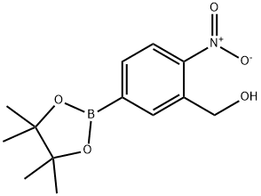 Benzenemethanol, 2-nitro-5-(4,4,5,5-tetramethyl-1,3,2-dioxaborolan-2-yl)- Structural
