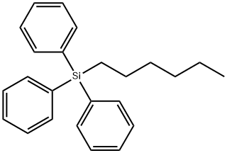 Hexyltriphenylsilane Structural