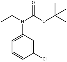 tert-butyl N-(3-chlorophenyl)-N-ethylcarbamate Structural