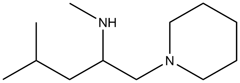 N,4-dimethyl-1-(piperidin-1-yl)pentan-2-amine Structural