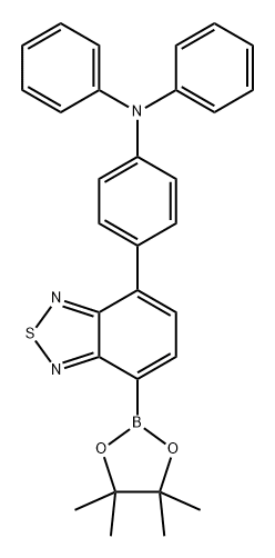 Benzenamine, N,N-diphenyl-4-[7-(4,4,5,5-tetramethyl-1,3,2-dioxaborolan-2-yl)-2,1,3-benzothiadiazol-4-yl]- Structural