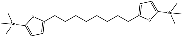 Stannane, 1,1'-(1,8-octanediyldi-5,2-thiophenediyl)bis[1,1,1-trimethyl- Structural