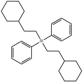 Bis(2-cyclohexylethyl)diphenylsilane Structural