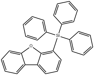 Dibenzofuran, 4-(triphenylsilyl)- Structural