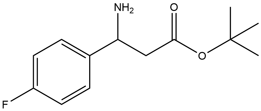 Benzenepropanoic acid, β-amino-4-fluoro-, 1,1-dimethylethyl ester Structural