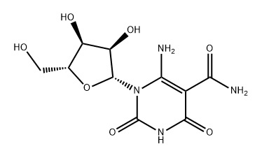 Uridine, 6-amino-5-(aminocarbonyl)- (9CI) Structural
