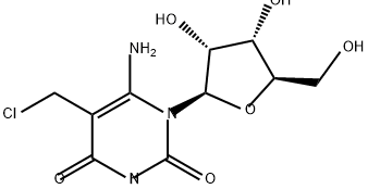 Uridine, 6-amino-5-(chloromethyl)- (9CI) Structural