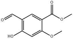 Benzoic acid, 5-formyl-4-hydroxy-2-methoxy-, methyl ester Structural
