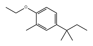 Benzene, 4-(1,1-dimethylpropyl)-1-ethoxy-2-methyl- Structural