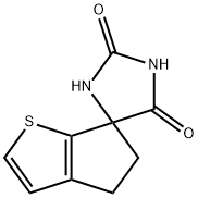 Spiro[6H-cyclopenta[b]thiophene-6,4'-imidazolidine]-2',5'-dione, 4,5-dihydro- Structural