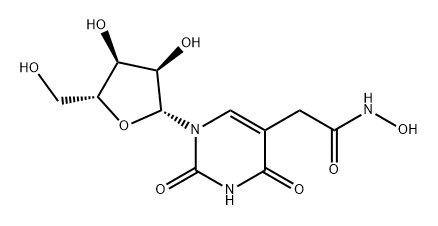Uridine, 5-[2-(hydroxyamino)-2-oxoethyl]- (9CI) Structural