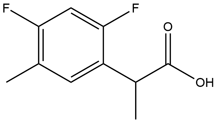 Benzeneacetic acid, 2,4-difluoro-α,5-dimethyl- Structural