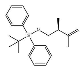 Silane, [(2,3-dimethyl-3-butenyl)oxy](1,1-dimethylethyl)diphenyl-, (S)- (9CI) Structural