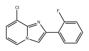 Imidazo[1,2-a]pyridine, 8-chloro-2-(2-fluorophenyl)- Structural