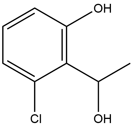 Benzenemethanol, 2-chloro-6-hydroxy-α-methyl- Structural