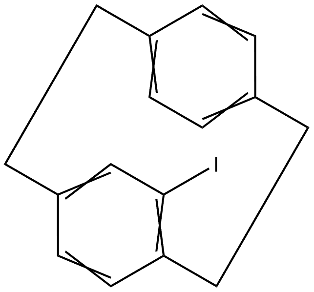 R-4-iodo[2.2]paracyclophane Structural