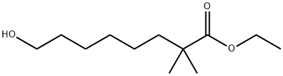 Octanoic acid, 8-hydroxy-2,2-dimethyl-, ethyl ester Structural