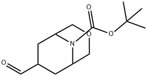 tert-butyl 7-formyl-3-oxa-9-azabicyclo[3.3.1]nonane-9-carboxylate Structural