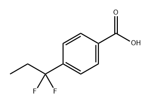 Benzoic acid, 4-(1,1-difluoropropyl)- Structural