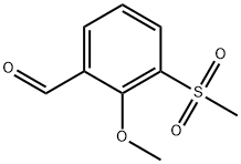 Benzaldehyde, 2-methoxy-3-(methylsulfonyl)- Structural