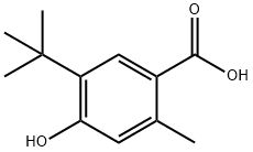 Benzoic acid, 5-(1,1-dimethylethyl)-4-hydroxy-2-methyl- Structural