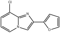 Imidazo[1,2-a]pyridine, 8-chloro-2-(2-furanyl)- Structural