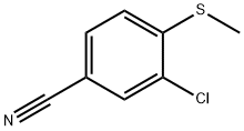 Benzonitrile, 3-chloro-4-(methylthio)- Structural