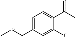 Ethanone, 1-[2-fluoro-4-(methoxymethyl)phenyl]- Structural