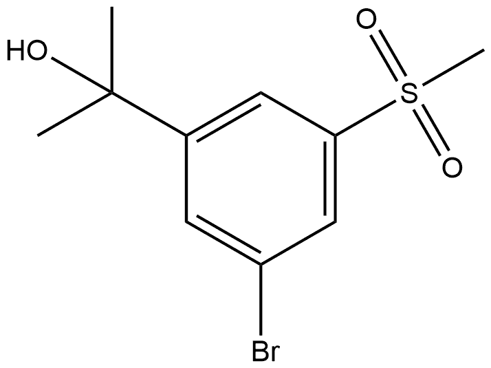 Benzenemethanol, 3-bromo-α,α-dimethyl-5-(methylsulfonyl)- Structural