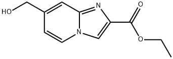 Imidazo[1,2-a]pyridine-2-carboxylic acid, 7-(hydroxymethyl)-, ethyl ester Structural