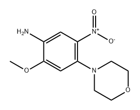 Benzenamine, 2-methoxy-4-(4-morpholinyl)-5-nitro- Structural