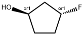 trans-3-fluorocyclopentan-1-ol Structural