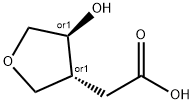 rac-2-[(3R,4S)-4-hydroxyoxolan-3-yl]acetic acid, trans Structural