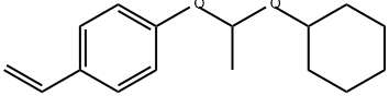Benzene, 1-[1-(cyclohexyloxy)ethoxy]-4-ethenyl- Structural