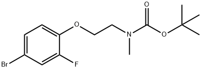 tert-butyl N-[2-(4-bromo-2-fluorophenoxy)ethyl]-N-methylcarbamate Structural