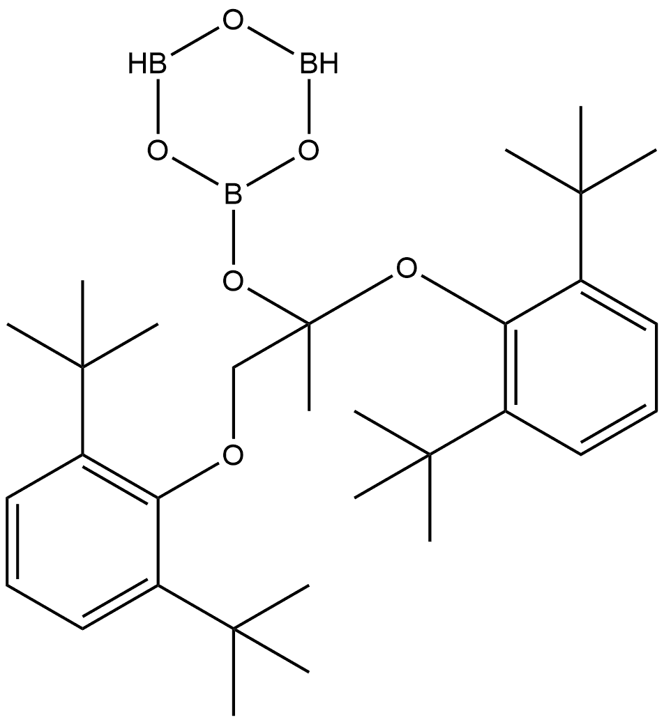 Boroxin, bis(2,6-di-tert-butylphenoxy)isopropoxy- (8CI) Structural