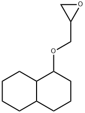 Oxirane, 2-[[(decahydro-1-naphthalenyl)oxy]methyl]- Structural