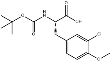 L-Tyrosine, 3-chloro-N-[(1,1-dimethylethoxy)carbonyl]-O-methyl- Structural