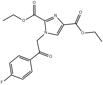 Diethyl 1-[2-(4-fluorophenyl)-2-oxoethyl]-1h-imidazole-2,4-dicarboxylate Structural