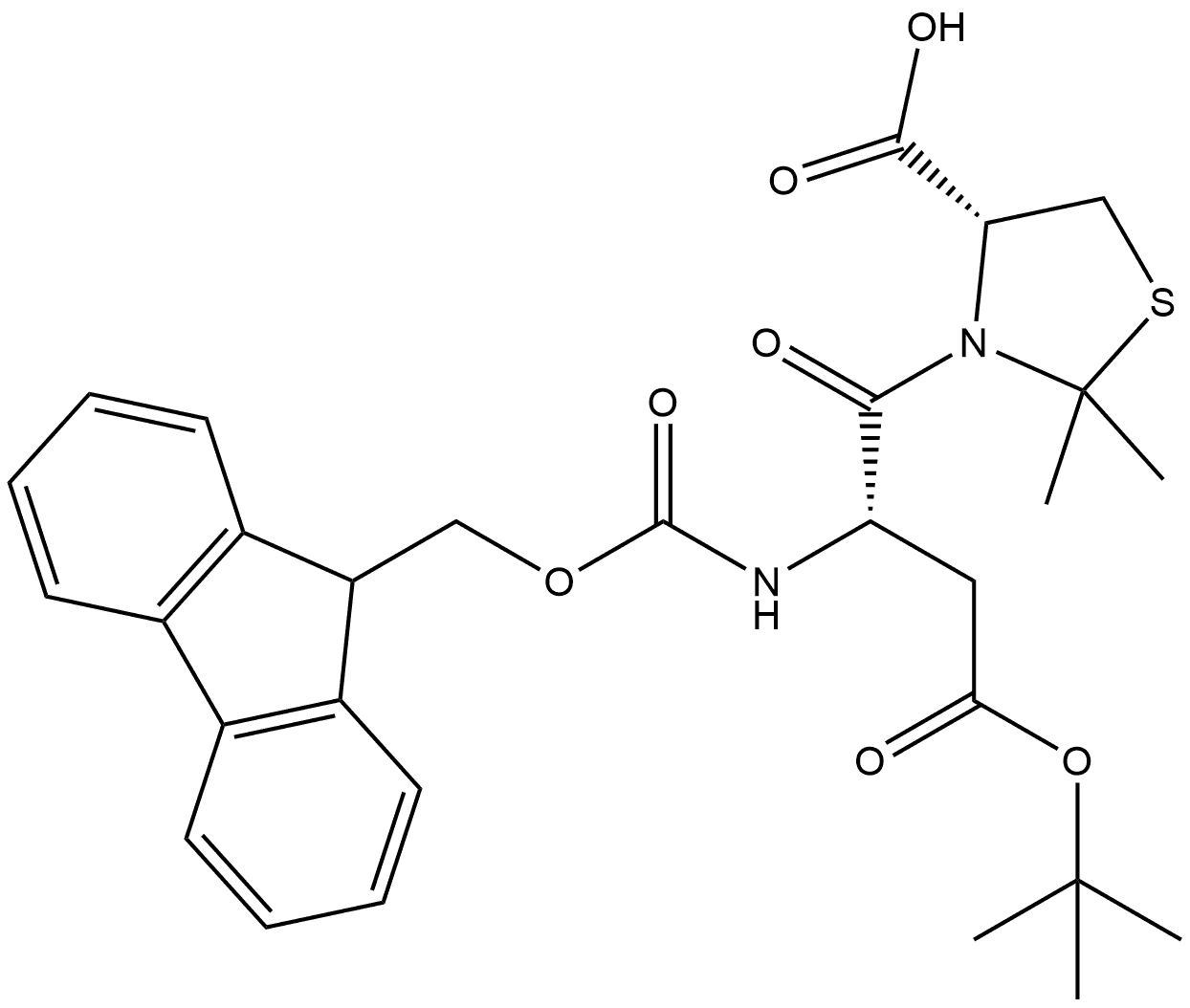 Fmoc-Asp(OtBu)-Cys(Psi(Me,Me)pro)-OH≥ 99% (HPLC,TLC) Structural