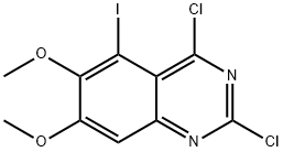 Quinazoline, 2,4-dichloro-5-iodo-6,7-dimethoxy- Structural