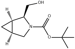 rel-tert-butyl (1R,2S,5S)-2-(hydroxymethyl)-3-azabicyclo[3.1.0]hexane-3-carboxylate Structural