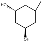 rac-(1R,3R)-5,5-dimethylcyclohexane-1,3-diol, trans Structural