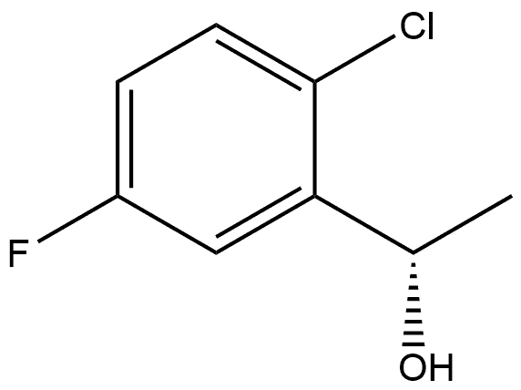 Benzenemethanol, 2-chloro-5-fluoro-α-methyl-, (αS)- Structural