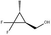 rac-[(1R,3S)-2,2-difluoro-3-methylcyclopropyl]methanol, trans Structural