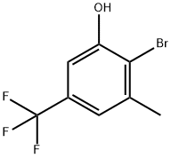Phenol, 2-bromo-3-methyl-5-(trifluoromethyl)- Structural